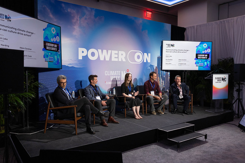 Photo of a talk from NY Climate Week 2025