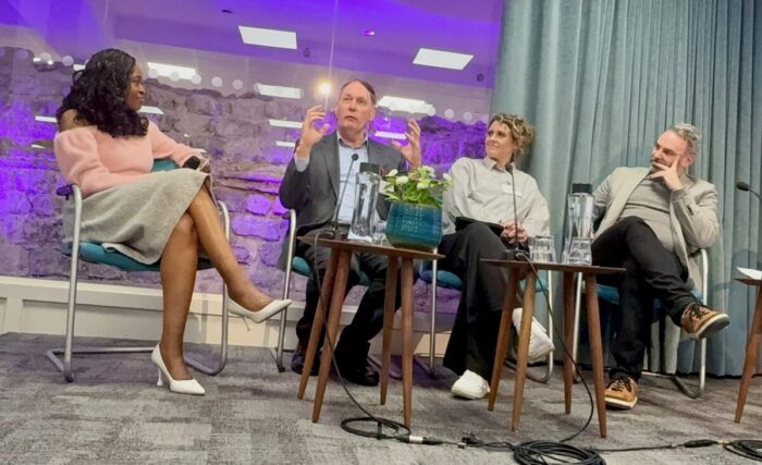 Reputation Leaders CEO Laurence Evans speaks at the Corporate Comms Conference