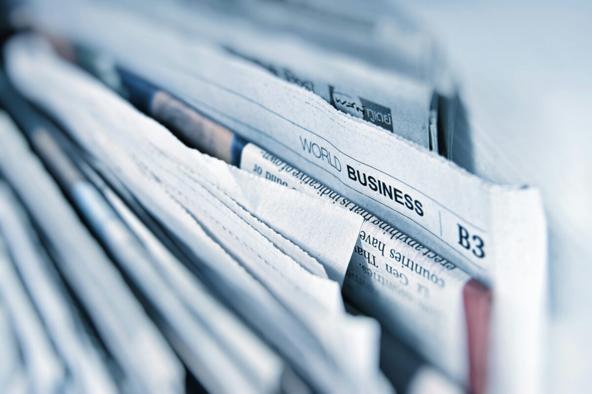 Photo of newspapers