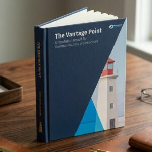 A photo of The Vantage Point: A reputation report for comms professionals.